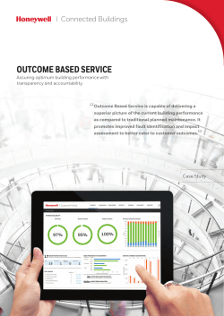 outcome based service - Honeywell Building Solutions