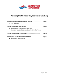 Accessing the Members-Only Features of USMS.org