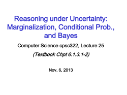 Uncertainty: Conditional Probability