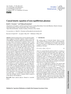Causal kinetic equation of non