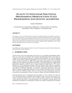 duality in nonlinear fractional programming problem using fuzzy