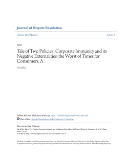 Tale of Two Policies: Corporate Immunity and its Negative