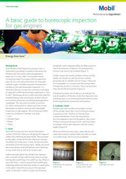 A basic guide to borescopic inspection for gas engines