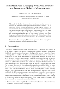 Statistical Pose Averaging with Non-Isotropic and