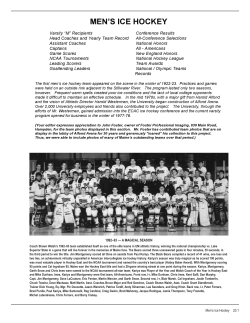 Men`s Ice Hockey - University of Maine