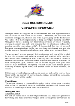 Vetgate Steward - Endurance GB South West