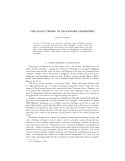 THE GRAPH THEORY OF BLACKWORK - Rose