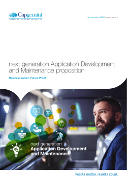 next generation Application Development and