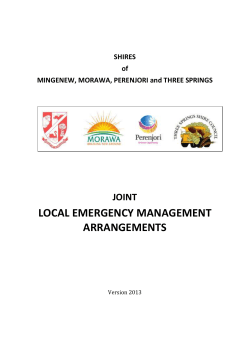 7.5 Review of Local Emergency Management