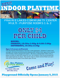 Indoor playtime at Prairie Lakes