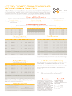 let`s visit &ndash; &ldquo;the visits&rdquo;: scheduled/unscheduled