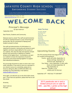 Lafayette County High school Empowering Student Success