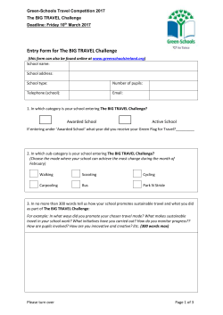 Entry form - Green Schools Ireland