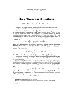 On a theorem of Ingham