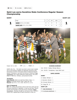 Saint Leo earns Sunshine State Conference Regular Season