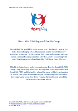 HeartKids NSW Regional Family Camp