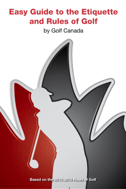 Easy Guide to the Etiquette and Rules of Golf