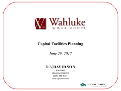 Capital Facilities Planning June 29, 2017
