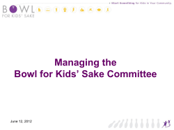 Bowl for Kids` Sake Basics