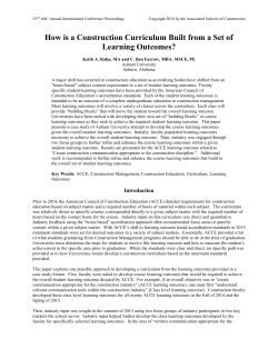 How is a Construction Curriculum Built from a Set of Learning