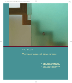 public goods, externalities, and information asymmetries