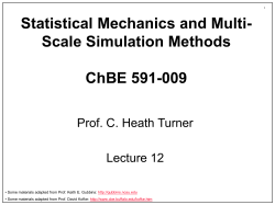 CE 530 Molecular Simulation