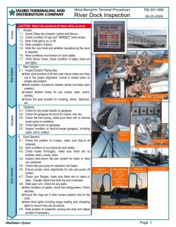 RD-001-WM Dock Inspection