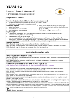 Lesson 1 I count! You count! I am unique, you are unique!