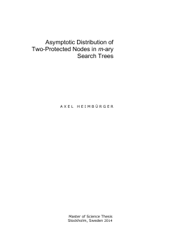 Asymptotic Distribution of Two-Protected Nodes in m