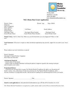 Nik`s Home Run Grant Application