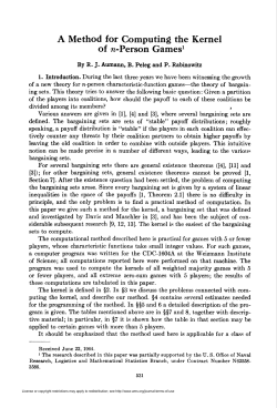 A Method for Computing the Kernel