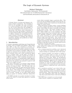 The Logic of Dynamic Systems