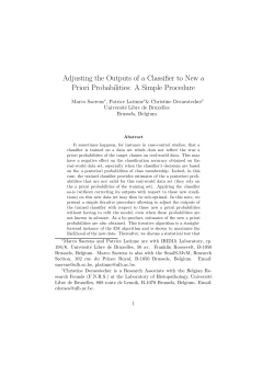 Adjusting the Outputs of a Classifier to New a Priori Probabilities: A