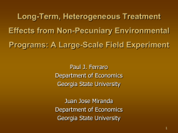 Role of methodology in evaluations