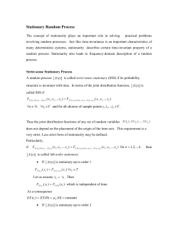 Stationary Random Process