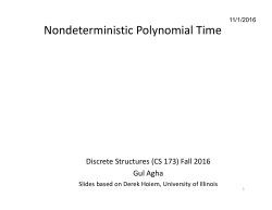 Nondeterministic Polynomial Time