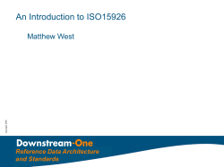 An Introduction to ISO15926