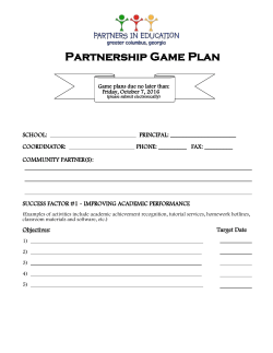 PIE Game Plan