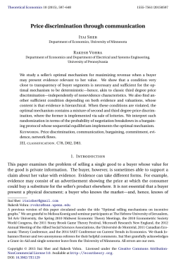 Price discrimination through communication