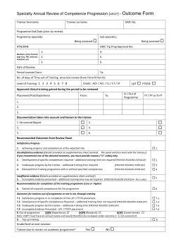 FORM A - Oxford Deanery