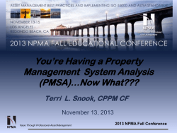 Title Page - Session Title here - National Property Management