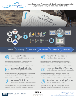 Increase Profits Improve Productivity Increase Visibility Simplify
