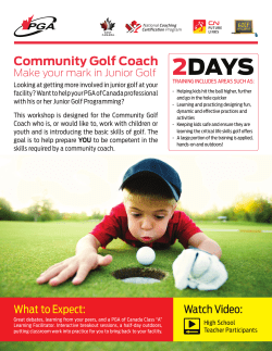 Community Golf Coach