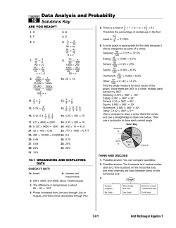 Data Analysis and Probability 10