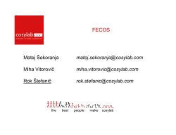 fecos - CERN Indico