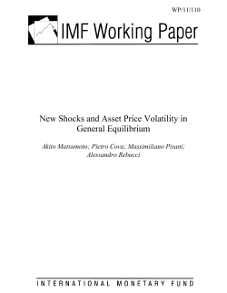 New Shocks and Asset Price Volatility in General Equilibrium