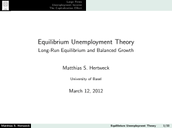 Equilibrium Unemployment Theory