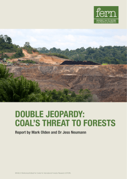 double jeopardy: coal`s threat to forests