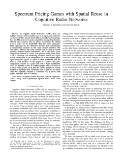 Spectrum Pricing Games with Spatial Reuse in Cognitive Radio