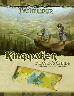 Player`s Guide Player`s Guide
